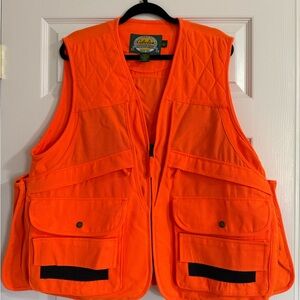 Cabela's blaze orange hunting utility vest g utility vest in large with pockets
